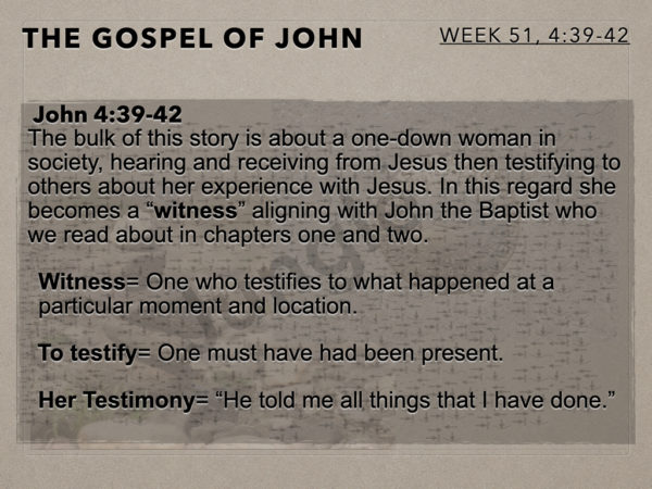 The Gospel Of John Week 51 John 4 39 42 Christ In The Rockies Men S Camps And Christian The Gospel Of John Week 51 John 4 39 42 Christ In The Rockies Men S Camps And Christian